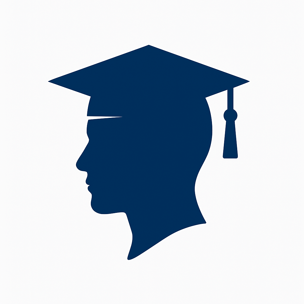 Icône représentant l'enseignement et la réussite scolaire.