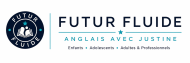 Logo Futur Fluide – Anglais avec Justine, professeure d'anglais britannique en Charente